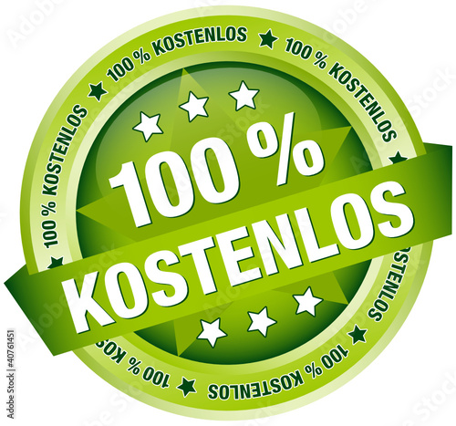 Button Banner "100% Kostenlos" grün