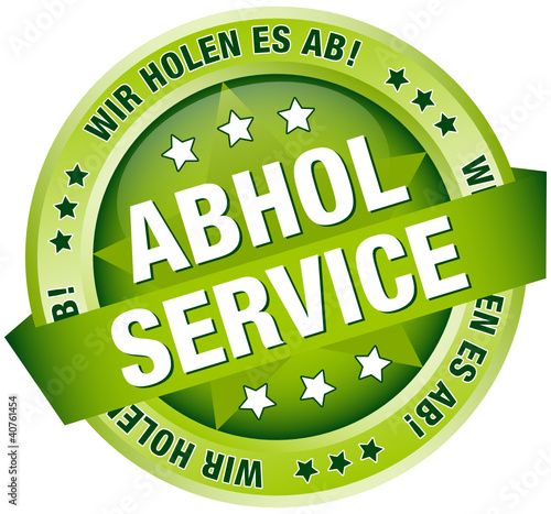 Button Banner "Abholservice" grün