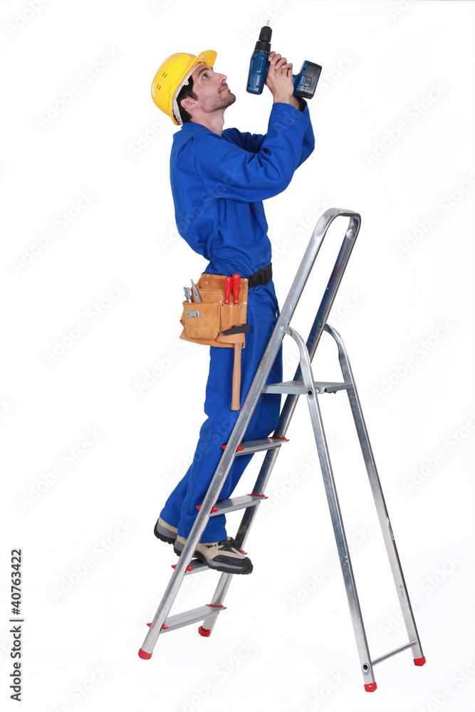 A janitor piercing the ceiling. A janitor piercing the ceiling.