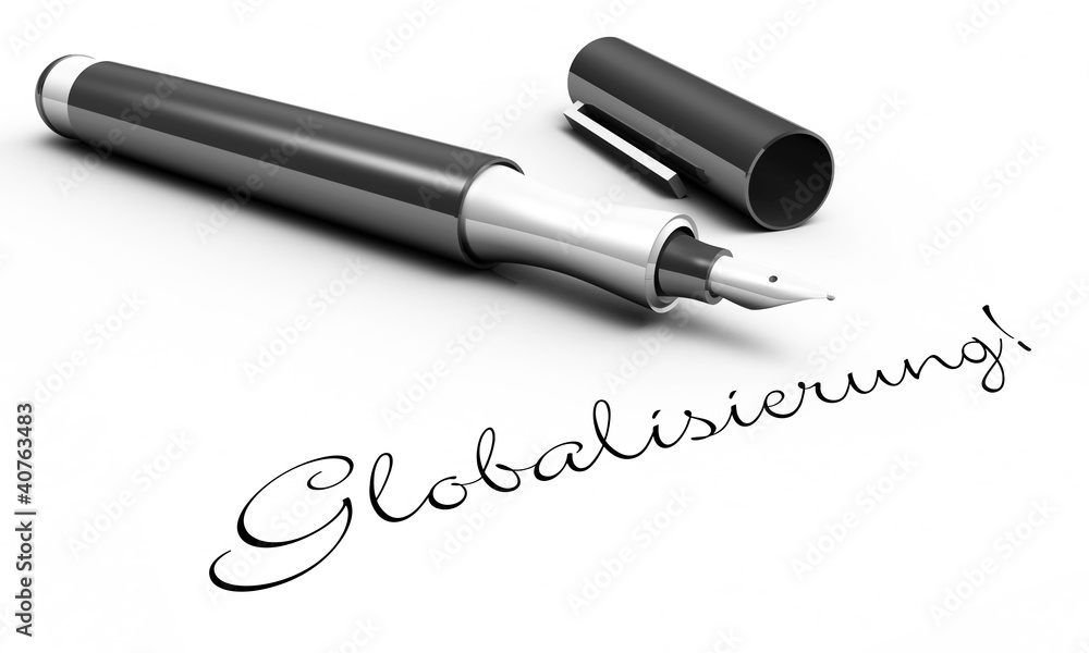 Globalisierung! - Stift Konzept Globalisierung! - Stift Konzept