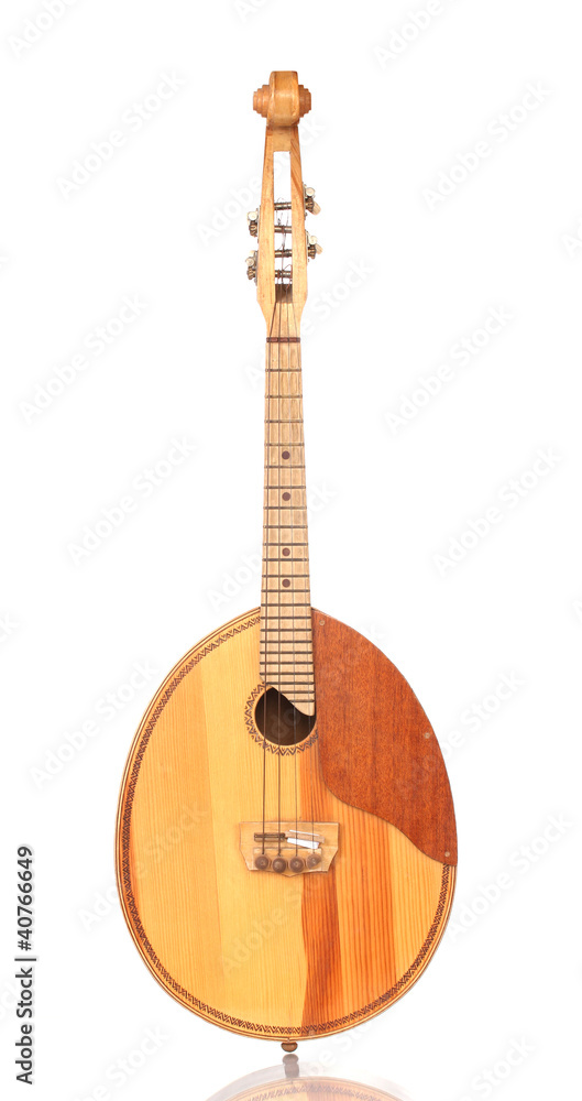 Obraz premium Retro kobza- Ukrainian musical instrument isolated on white