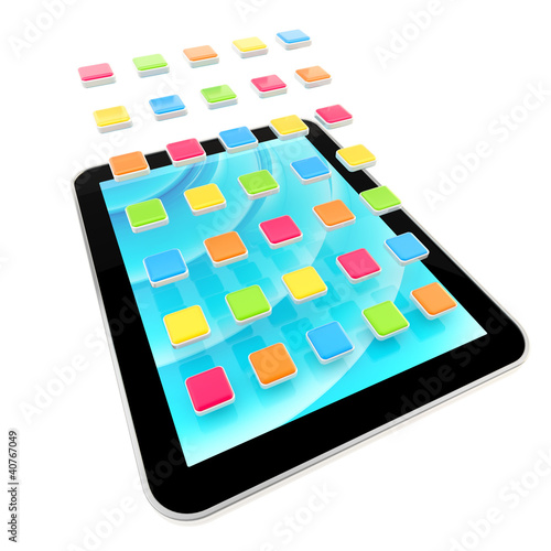 Mobile pad computer with ap...