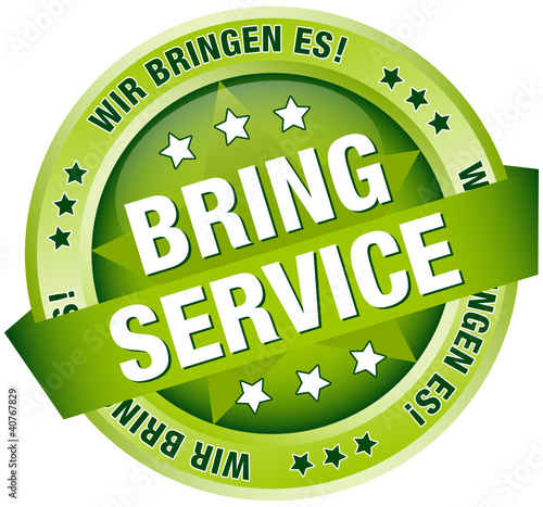 Button Banner "Bringservice" grün
