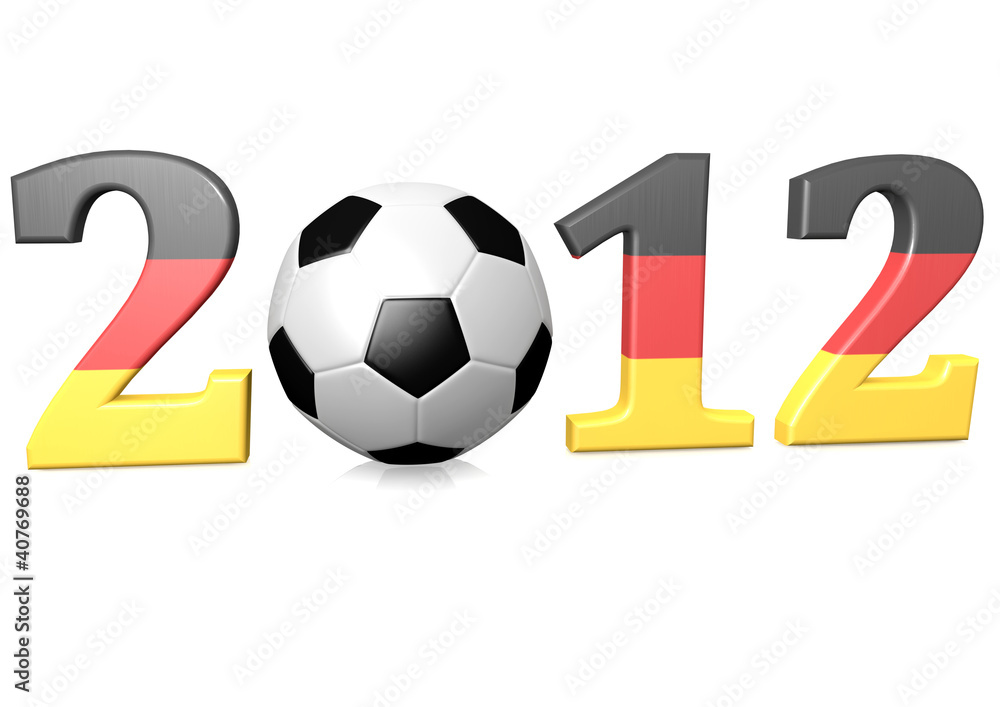 2012 in Schwarz,Rot,Gold und Fussball 2012 in Schwarz,Rot,Gold und Fussball