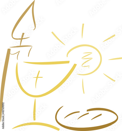 Abstrakte Symbole für christliche Feste