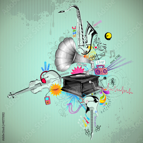 Retro Musical Background