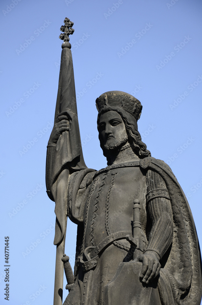 St. Norbert statue on Charles Bridge in Prague