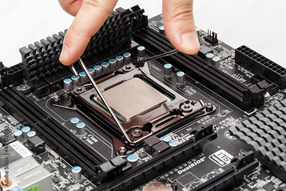 LGA 2011 Socket on a mainboard LGA 2011 Socket on a mainboard