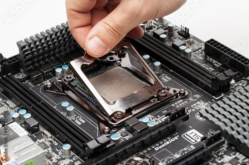Εκτύπωση καμβά LGA 2011 Socket on a mainboard