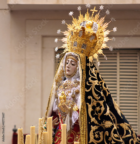 Virgen de los Dolores, Semana Santa Córdoba 2012 photo
