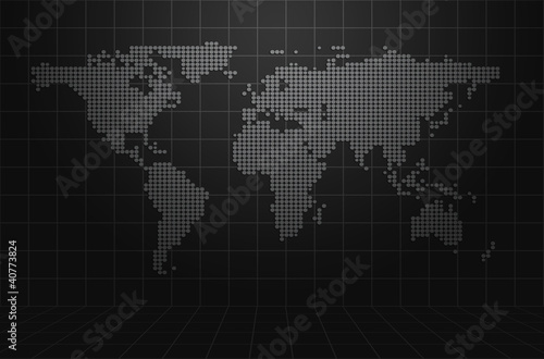 World Map Abstract Background