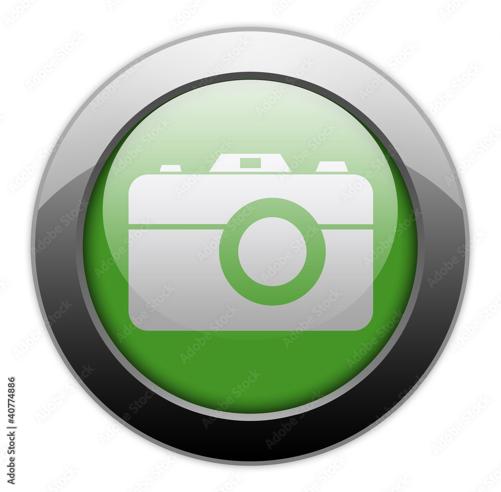 Green Metallic Orb Button Green Metallic Orb Button