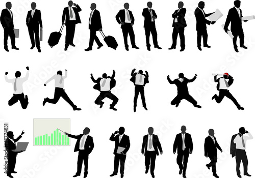 business people collection - vector