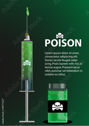 Poison Syringe and Poison Container