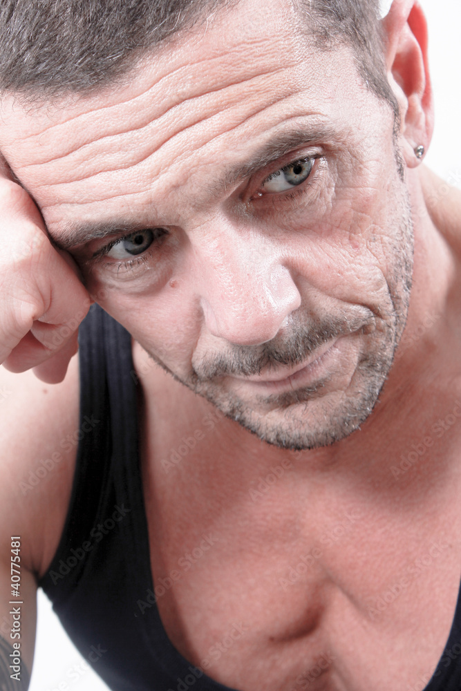 Obraz premium Mann ist gekränkt