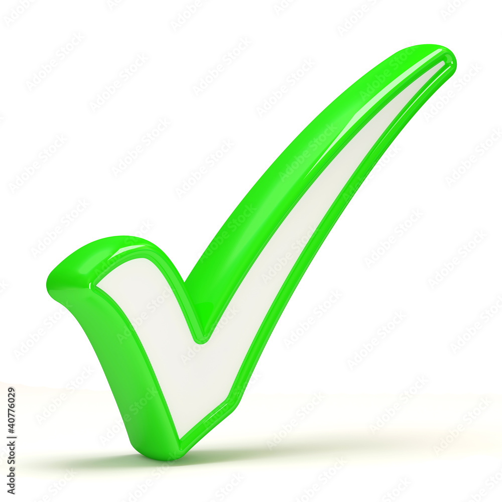 Green Check Mark on white background
