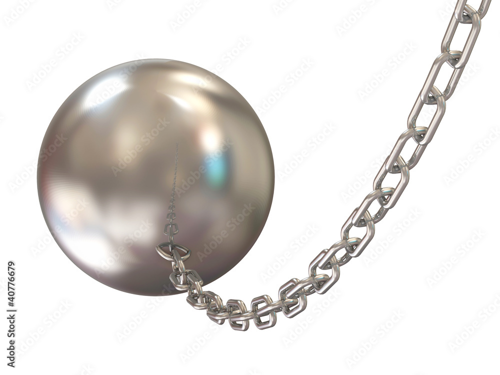 Wrecking ball on white background Wrecking ball on white background