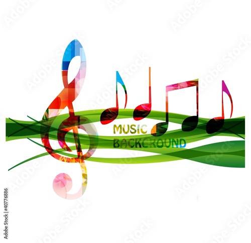 colorful music background