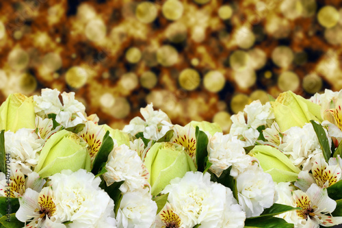 Yellow roses and flowers