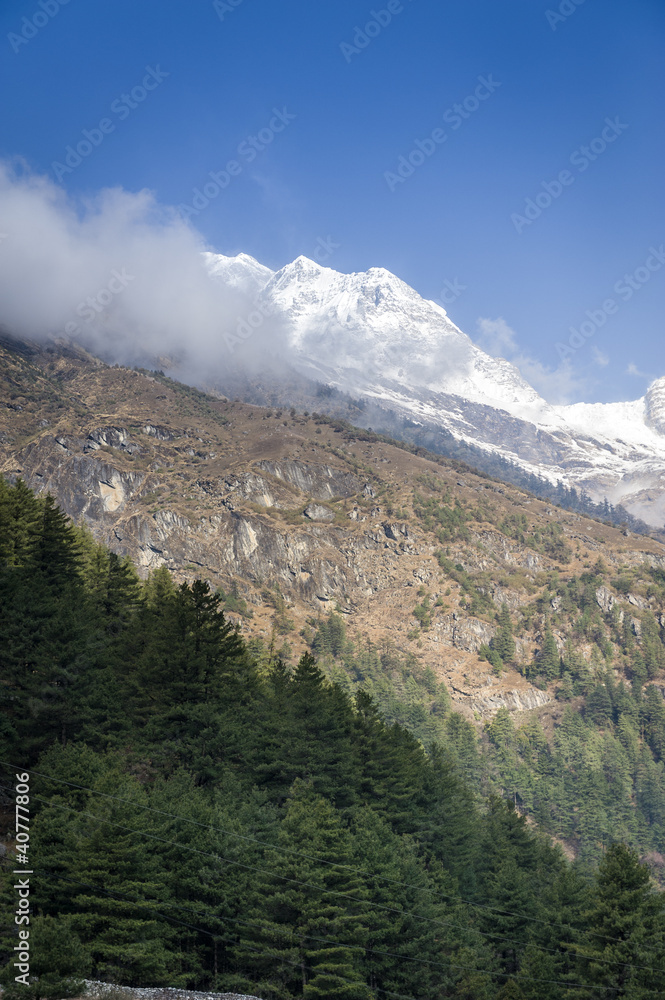 Annapurna Himal region in Nepal