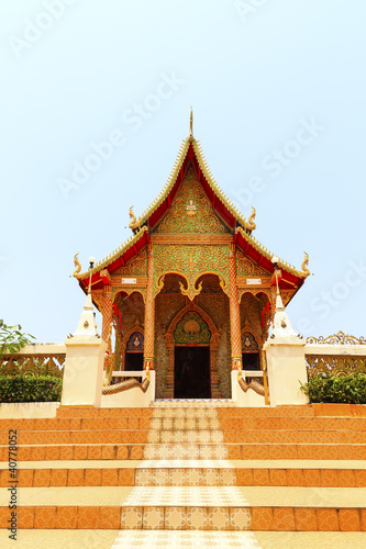 The Golden Temple. Built on a mountain in Thailand.