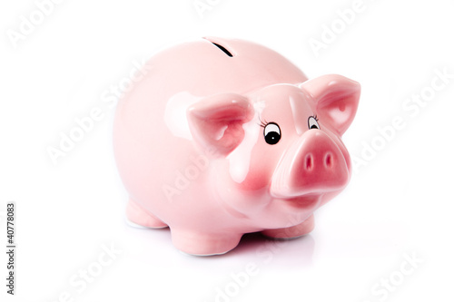 Moneybox cutout. Piggy bank.