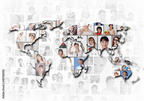 World map background