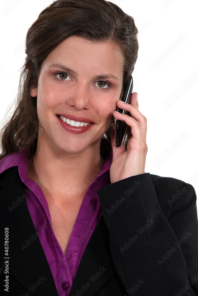 portrait of beautiful businesswoman on the phone portrait of beautiful businesswoman on the phone