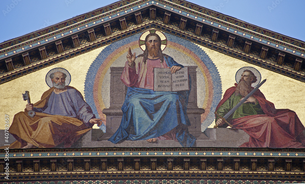 Rome - Jesus Christ the Teacher - St. Paul basilica
