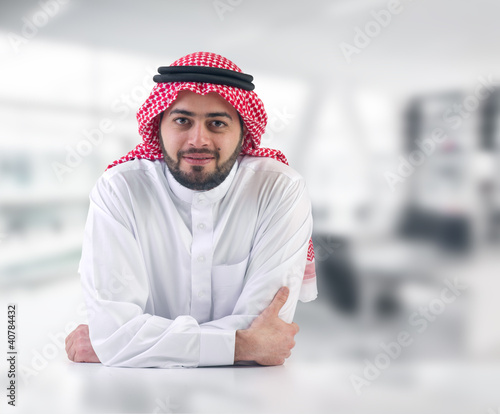 arabian business man / executive in his office photo