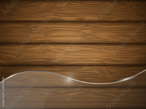 Wooden texture with glass. Vector illustration.