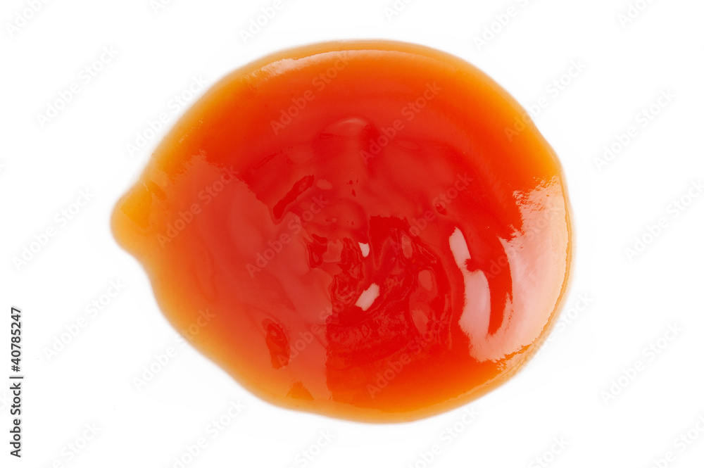 tomato sauce on white background tomato sauce on white background