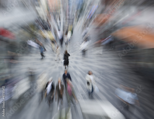 Canvas Print Crowd of people
