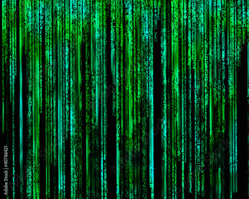 Matrix Letter code by the long green.