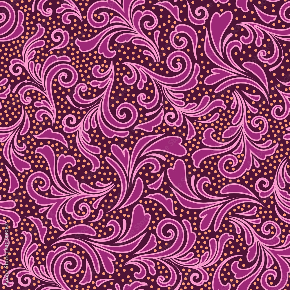 Thai style floral seamless pattern Thai style floral seamless pattern