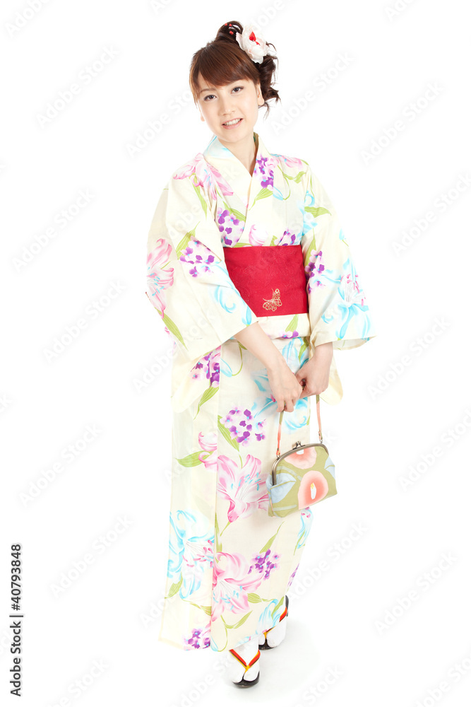 Beautiful kimono woman
