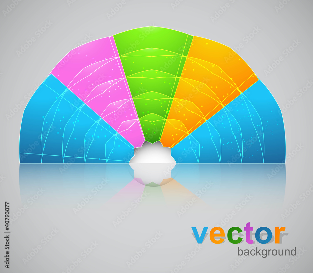 Obraz premium Abstract colorful rainbow circle background