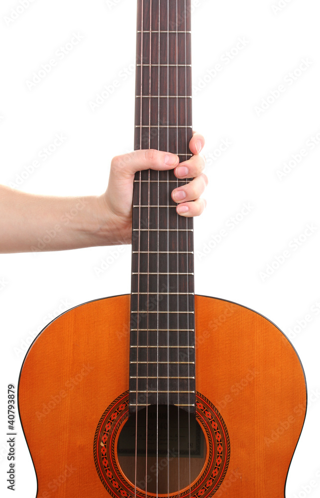 Obraz premium Guitar isolated on white