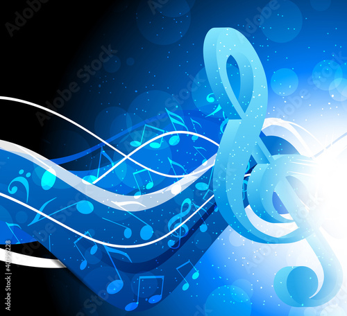 Background with g-clef