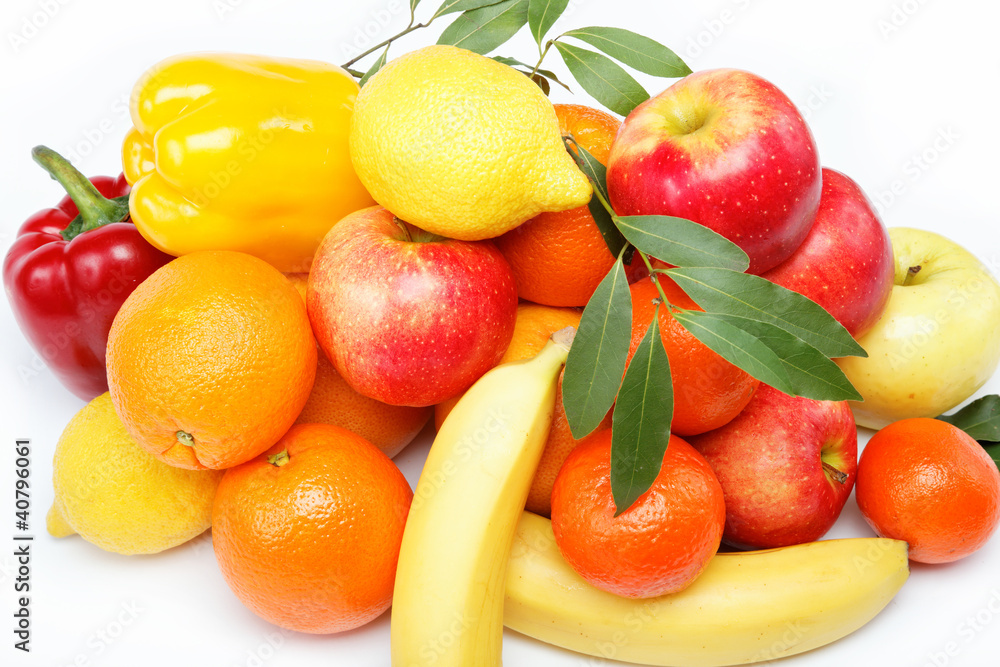 citrus fruits isolated on a white background. citrus fruits isolated on a white background.