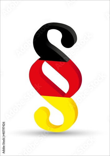 Paragraph-schwarz,rot,gold