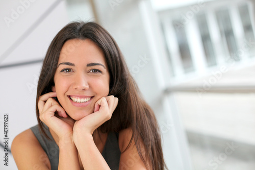 Portrait of smiling student girl