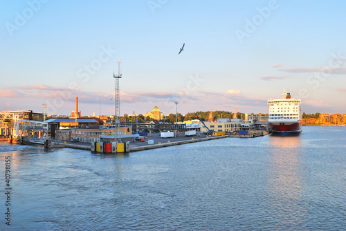 Finland. Turku sea-port
