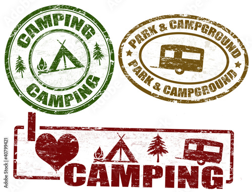 Camping stamps