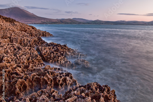 View of the shore in the beautiful scenery in Fenit, Ireland.