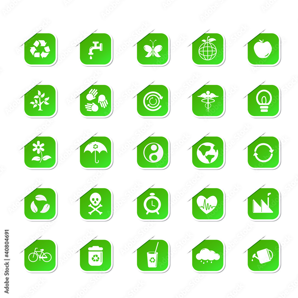 Sticker of Environment Icon Sticker of Environment Icon