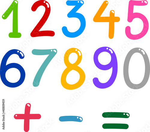 numbers from zero to nine