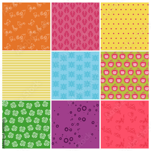 Set of Colorful Backgrounds in vector