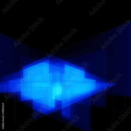 Futuristic glowing background design object with space for text