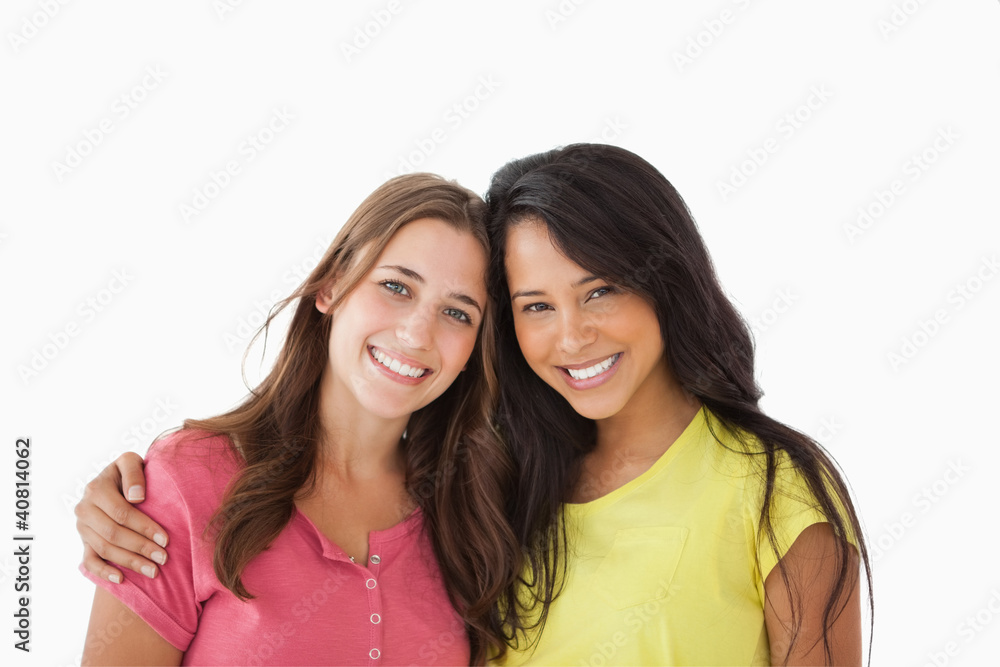 Portrait of two young friends Portrait of two young friends